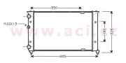 58002156 chladič 2.0i 8V, 2.0i 16V (±AC), 1.9TDi (±AC) [630*320*28] 58002156 VAN WEZEL