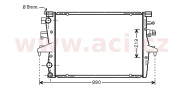 58002230 Chladič, chlazení motoru VAN WEZEL