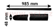 5894403 boční lišta předních dveří černá 5dv. L VAN WEZEL