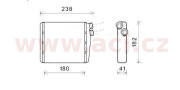 59006163 radiátor topení pro všechny pohoné jednotky VAN WEZEL