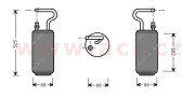 5900D097 sušič klimatizace 2.0i 10V AUT - 2.5i 20V Turbo Coupé AUT, 2.5TDi AUT VAN WEZEL