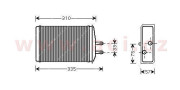 76006016 radiátor topení 1.3, 1.6 260138 ŠKODA, VW VAN WEZEL