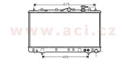 82002056 chladič 9/93- 2.0i 8V, 2.0i 16V, 3.0i V6 [400*675*27] VAN WEZEL