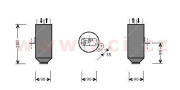 0600D219 sušič klimatizace 2.5TD (±AUT), 2.5TD Touring (±AUT), 2.9D 24V (±AUT), 2.9D 24V Touring (±AUT) 0600D219 VAN WEZEL