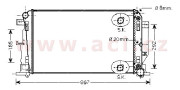 30002445 chladič 2.2CDi (+AUT+AC) [677*415*34] 30002445 VAN WEZEL
