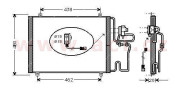 43005219 chladič klimatizace (benzín) [525*440*16] VAN WEZEL