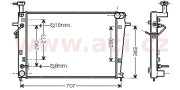 82002211 chladič 2.7i 24V CVVT (+A±AC) typ HCC [640*465*18] 82002211 VAN WEZEL