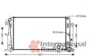 30002446 Chladič, chlazení motoru VAN WEZEL