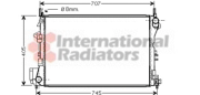 37002339 chladič 2.2I 16V, 3.2I 16V, 2.0DTI 16V, 2.2DTI 16V 65041523 VAN WEZEL