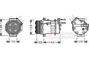 3700K465 kompresor klimatizace 2.0DTi, 2.2DTi VAN WEZEL