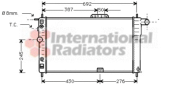 81002003 chladič 1.5i 16V GTX/GLX (+AUT +AC), 1.5i 16V GTX/GLX (+AC) [635*382*34] VAN WEZEL