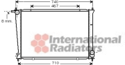 82002148 chladič 2.5CRDi (±AC) [650*445*26] 82002148 VAN WEZEL