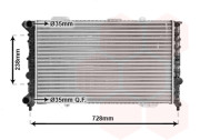 01002079 chladič 2.5i 24V (±AUT ±AC), 2.5i 24V (±AUT ±AC) [658*416*35] 01002079 VAN WEZEL