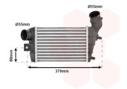 01004086 intercooler 1.9JTD [240*172*62] 01004086 VAN WEZEL