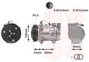 0100K009 kompresor klimatizace 1.6i 16V, 1.7i 16V, 1.8i 16V, 2.0i 16V, 3.0i 24V, 1.9TD, 1.9JTD/JTS, 1.9JTDM 0100K009 VAN WEZEL