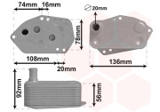 02013701 Olejový chladič, motorový olej *** IR PLUS *** VAN WEZEL