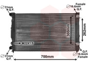 03002122 chladič 1.6i 8V, 1.8i 20V, 2.0i, 1.9TDi (vše +AUT±AC) [630*397*32] (ŠKODA, VW) 03002122 VAN WEZEL