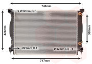 03002205 chladič 3.0i 30V (+AUT ±AC) [630*445*32] 03002205 VAN WEZEL