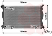 03002230 chladič 2.4i 24V (±AC), 3.0i 30V (±AC), 3.2i 24V (±AC) [675*445*32] 03002230 VAN WEZEL