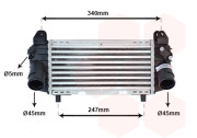 03004192 intercooler 1.2TDi (±AUT±AC), 1.4TDi (±AUT±AC) [280*130*40] 03004192 VAN WEZEL