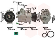 0300K011 kompresor klimatizace 1.6i, 1.8i, 2.0i,1.9TDi 0300K011 VAN WEZEL