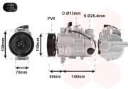 0300K266 kompresor klimatizace benzínové 4 a 6 válce, 1.9TDi 0300K266 VAN WEZEL