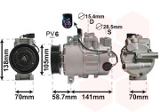 0300K279 kompresor klimatizace 1.8i, 2.0i, 2.0TDi, 2.7TDi, 3.0TDi 0300K279 VAN WEZEL