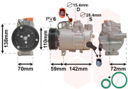 0300K411 -3/12 kompresor klimatizace 2.0TDi 0300K411 VAN WEZEL