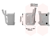 03013717 Olejový chladič, motorový olej VAN WEZEL