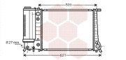 06002106 -9/92 chladič 520i, 525i +AUT [440*328*34] 06002106 VAN WEZEL