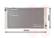 06002333 chladič 1.6i 16V (±AUT±AC), 1.6D (±AUT±AC) [588*335*24] 06002333 VAN WEZEL