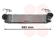 06004473 intercooler 3.0D [508*130*110] 06004473 VAN WEZEL