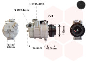 0600K309 kompresor klimatizace 320i, 325i, 330i, X3 2.5i a 3.0i 0600K309 VAN WEZEL