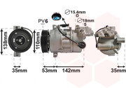 0600K393 kompresor klimatizace 116i, 118i, 120i (CALSONIC CSE 613C) 0600K393 VAN WEZEL