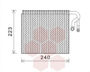 0600V403 Výparník, klimatizace VAN WEZEL