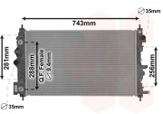 08002046 chladič 1.6i (+A,±AC), 2.0 TDCI (+A,±AC) 08002046 VAN WEZEL