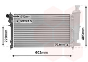 09002118 chladič 1.0 (+AC), 1.1i (+AC), 1.3i (+AC), 1.4i (±AUT ±AC), 1.6i 8V (+AC), 1.6i 16V GTi (±AC) [530*297*24] 09002118 VAN WEZEL