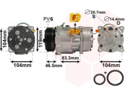 0900K201 kompresor klimatizace 1.9D (±AUT), 1.9Di, 2.0HDi (±AUT), 2.0JTD(FAP), 2.2HDi (±AUT), 2.2JTD, 0900K201 VAN WEZEL