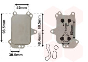 09013703 Olejový chladič, motorový olej VAN WEZEL