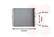 13006226 radiátor topení (±AUT) [167*148*27] 13006226 VAN WEZEL