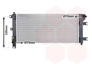 13012718 Chladič, chlazení motoru VAN WEZEL