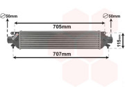 17004321 intercooler 1.9JTD PF (±AC) [572*132*53] 17004321 VAN WEZEL