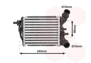 17004376 intercooler 1.4i 16V Abarth pravý modul [182*175*63] 17004376 VAN WEZEL