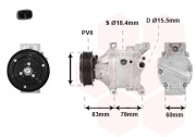 1701K103 kompresor klimatizace (chladivo R134a / R1234yf) 1.3 D 1701K103 VAN WEZEL