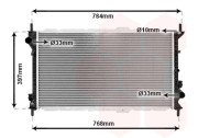 18002381 chladič 1.8i 16V, 1.8TDCi [620*389*23] 18002381 VAN WEZEL