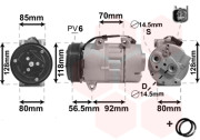 1800K394 kompresor klimatizace 2.0TDCi VISTEON VS 1800K394 VAN WEZEL