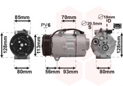 1800K416 kompresor klimatizace 1.8TDCi, 2.0TDCi průměr řemenice 113 mm 1800K416 VAN WEZEL