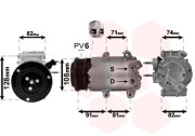 1800K498 kompresor klimatizace 1.0i, 1,4i, 1.6i, 1.5TDCI, 1.6TDCI  1800K498 VAN WEZEL