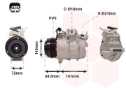 1801K719 kompresor klimatizace 1.5 TDCi, 1.6 TDCi, chladivo R134a 1801K719 VAN WEZEL