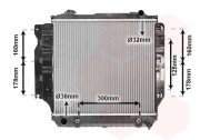 21002023 Chladič, chlazení motoru VAN WEZEL